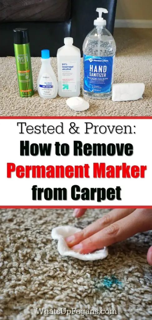 How to Get Marker Out of Carpet