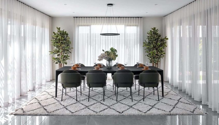 How Big of Rug for Dining Room Table