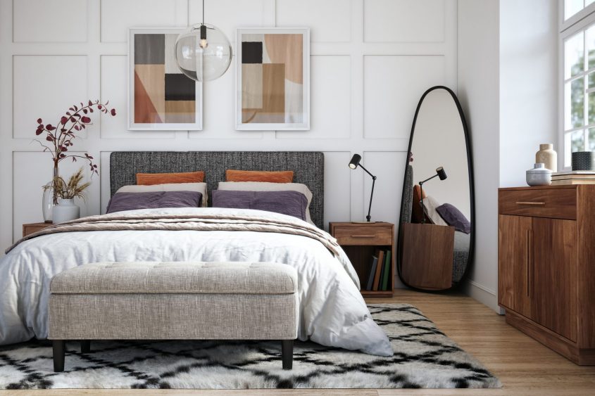 Where Should a Rug Be Placed in a Bedroom?