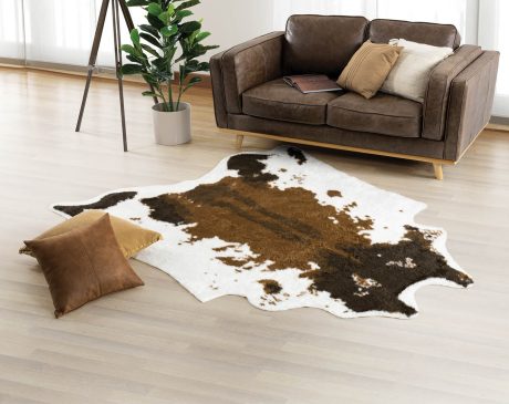 How do you care for a faux cowhide rug